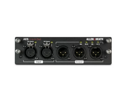 Allen & Heath DLIVE-M-DL-AES4I6O-A (M-DL-AES4I6O-A) Карта AES3 для систем dLive, 4x6