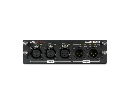 Allen & Heath DLIVE-M-DL-AES6I4O-A (M-DL-AES6I4O-A) Карта AES3 для систем dLive, 6x4