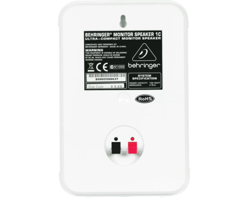 Behringer 1C-WH 2-полосный компактный монитор (пара), 2x100 Вт.