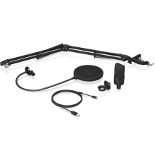 Behringer D3 Podcast Bundle USB-микрофон для подкастов со штангой и поп-фильтром