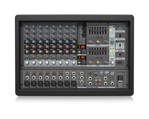 Behringer PMP1680S 10-канальный активный микшер, 2x600 Вт.