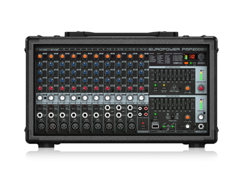 Behringer PMP2000D 14-канальный активный микшер, 2x1000 Вт.