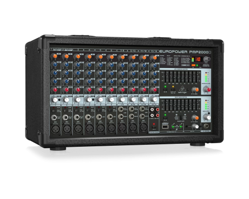 Behringer PMP2000D 14-канальный активный микшер, 2x1000 Вт.