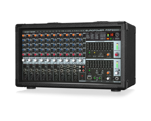 Behringer PMP2000D 14-канальный активный микшер, 2x1000 Вт.