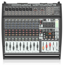 Behringer PMP4000 16-канальный активный микшер, 2x800 Вт.