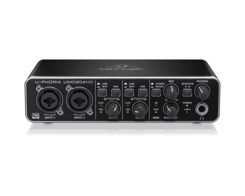 Behringer UMC204HD USB аудиоинтерфейс, 2x4