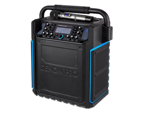 Denon Commander Sport Портативная всепогодная АС, 120 Вт., 8"+3", MP3, Bluetooth, микрофон