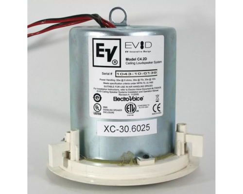 Electro-Voice EVID C4.2 Потолочный громкоговоритель, 75 Вт. - 8 Ом., 3,75/7,5/15/30 Вт. - 100В., 4", Пара
