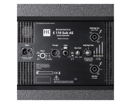 HK Audio E 110 SUB AS Активный сабвуфер, 2x600 Вт., 10"