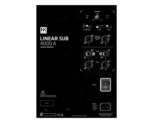 HK Audio L Sub 4000 A Активный сабвуфер, 2400 Вт., 18"