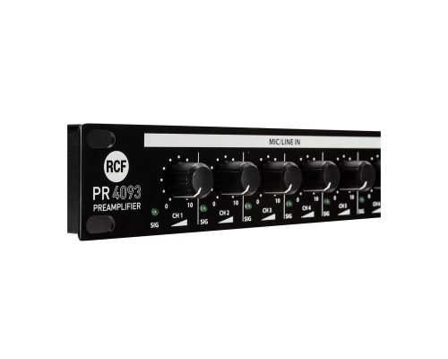 RCF PR 4093 Микшер-предусилитель, 6 моно входов, 6 стерео