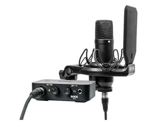 RODE NT1/AI1KIT Комплект студийный: микрофон NT1, AI-1 USB интерфейс, крепление на стойку