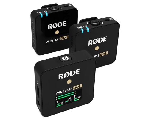 RODE Wireless GO II 2-канальная накамерная система со встроенным микрофоном в передатчик
