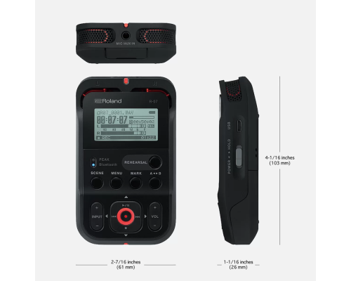 Roland R-07 BK Портативный рекордер