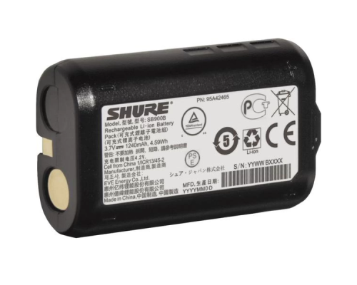 Shure SB900B Аккумулятор для передатчиков ULXD, QLXD, UR5 и приемников P9RA, P10R