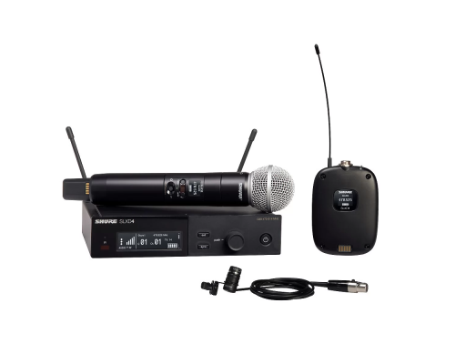 Shure SLXD124E/85 Цифровая радиосистема с петличным и ручным микрофонами