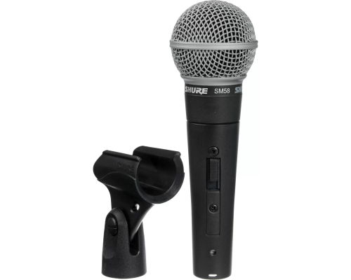 Shure SM58S Динамический кардиоидный вокальный микрофон (с выключателем)